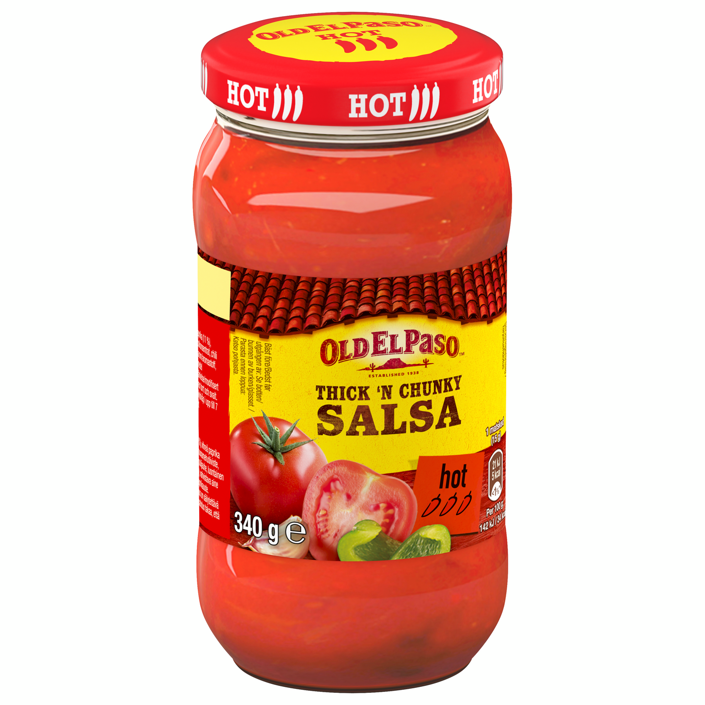 Old El Paso Thick and Chunky Original Salsa 340g Hot | K-Ruoka Verkkokauppa