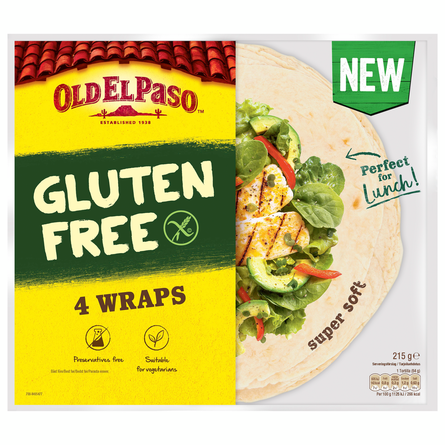 Old El Paso Tortilla 4kpl 215g Gluteeniton | K-Ruoka Verkkokauppa