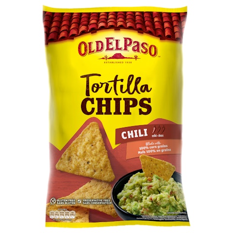 Old El Paso Tortilla Chips Chili 185g