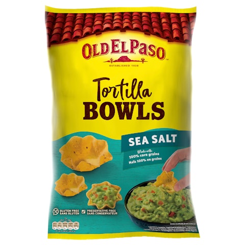 Old El Paso Tortilla Bowls seasalt 150g