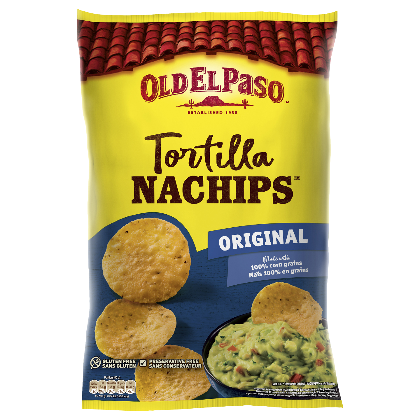 Old El Paso Tortilla Nachips 300g Original