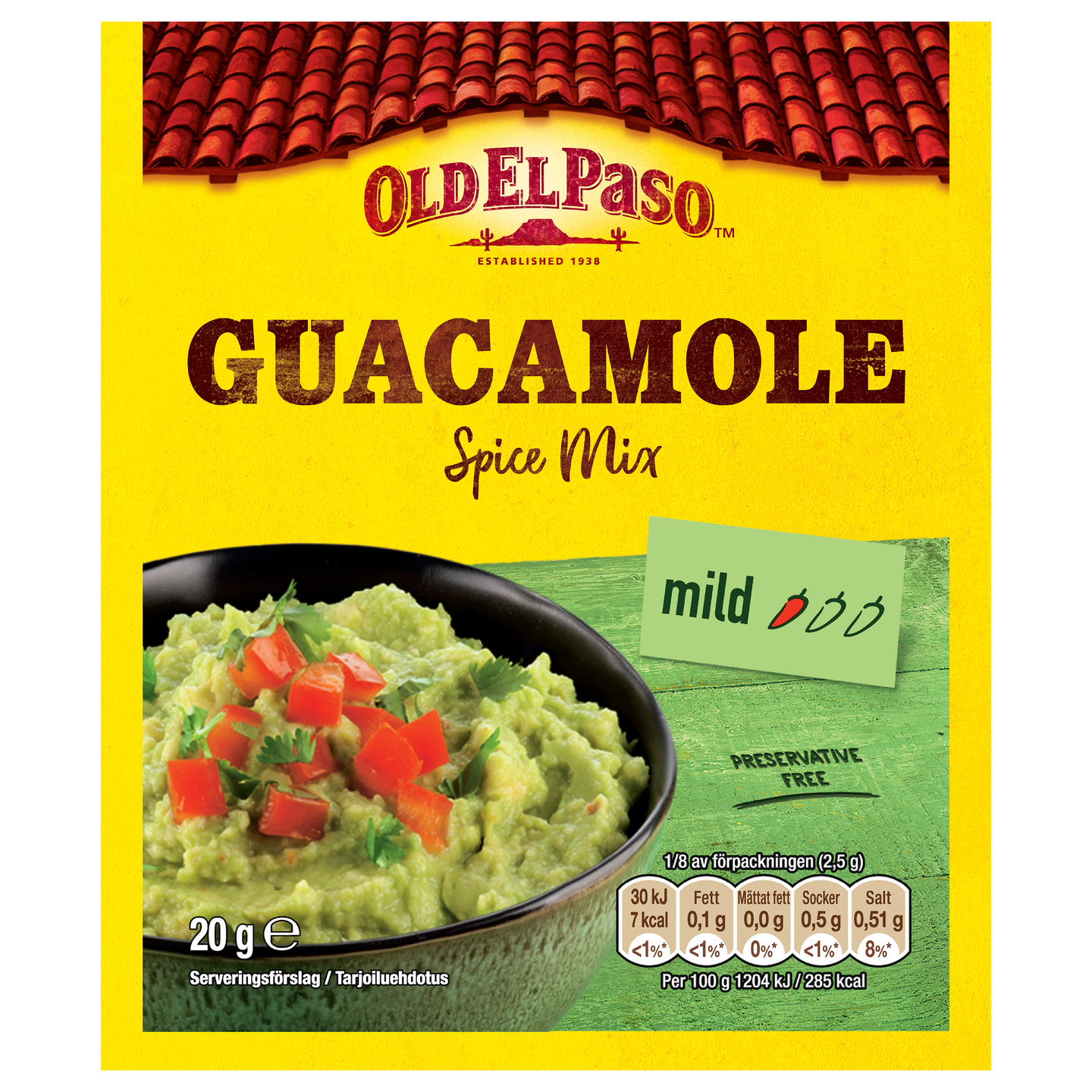 Old El Paso Guacamole Spice Mix 20g | K-Ruoka Verkkokauppa