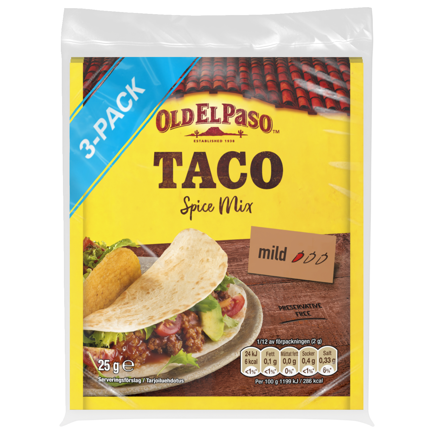 Old El Paso Taco mausteseos 3x25g