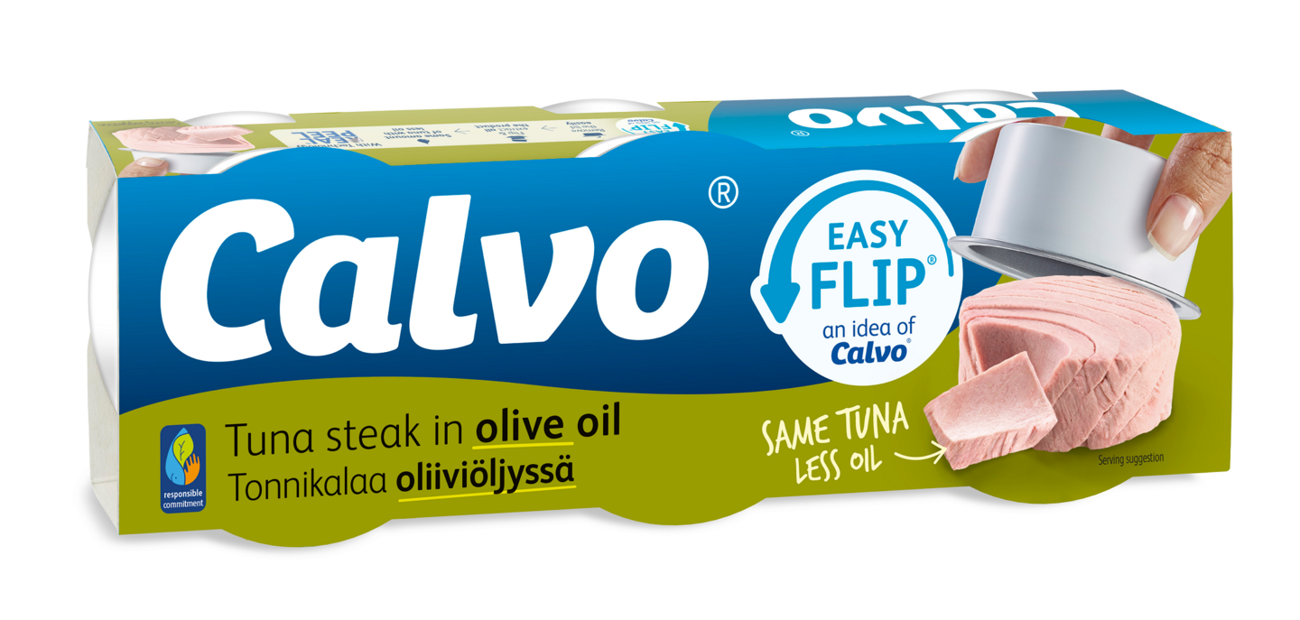 Calvo tonnikalaa oliiviöljyssä 3x65g/52g