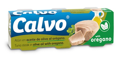 Calvo tonnikalaa oliiviöljyssä oreganolla 3 x 80g