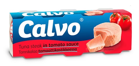 Calvo tonnikala tomaattikastikkeessa 3 x 80g