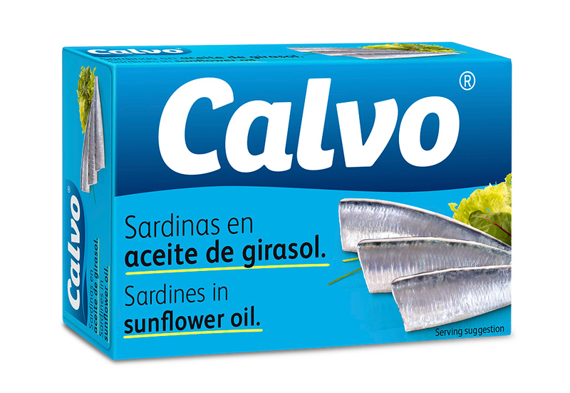 Calvo sardiinit auringonkukkaöljyssä 120g/84g