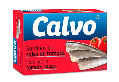 Calvo sardiinit tomaattikastikkeessa 120g/84g