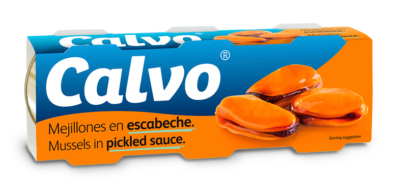 Calvo Simpukkaa mausteliemessä 3x80g