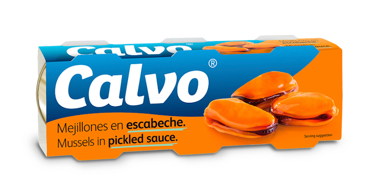 Calvo Simpukkaa mausteliemessä 3x80g