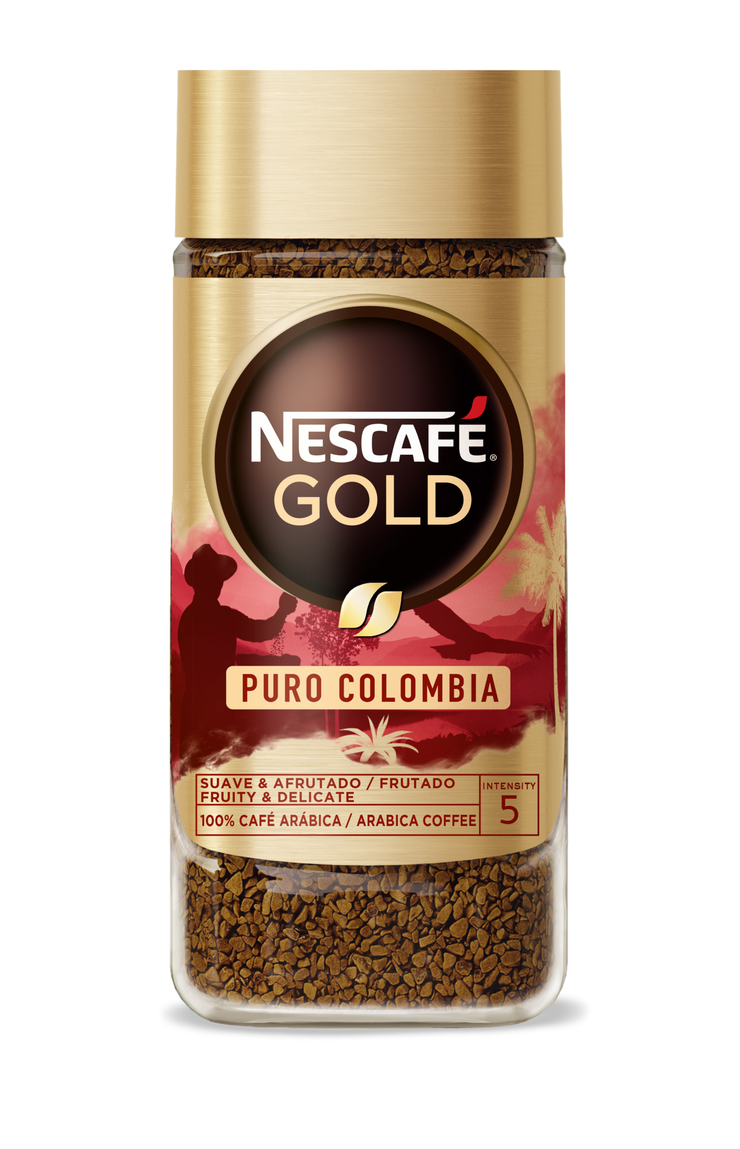Nescafe Gold pikakahvi Puro Colombia 100 g - HoReCa-tukku Kespro.
