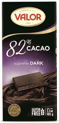 Valor 82% tumma suklaa 100g