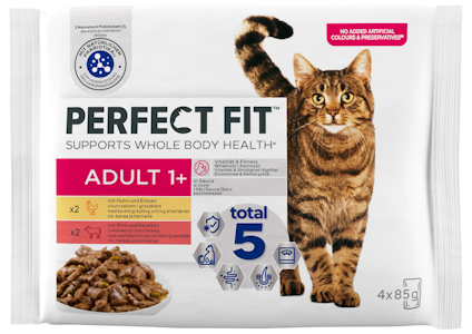 Perfect Fit Cat Adult 1+ Mix kastikkeessa 4x85g