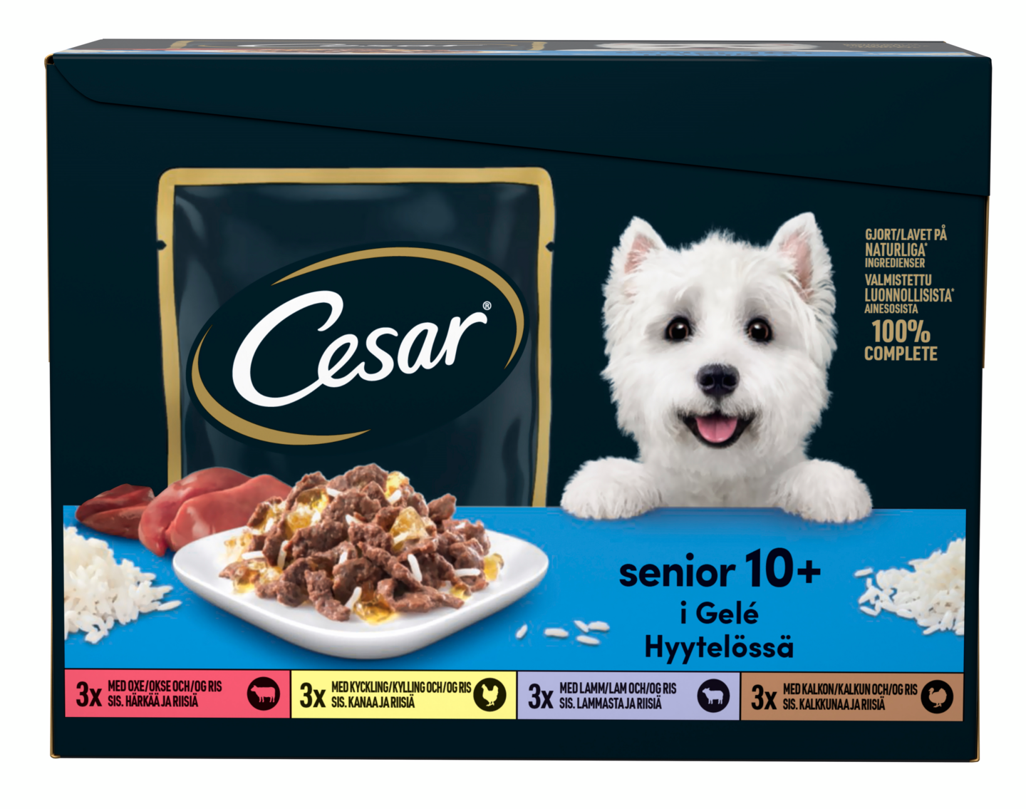 Cesar Senior annospussilajitelma hyytelössä 12x100g