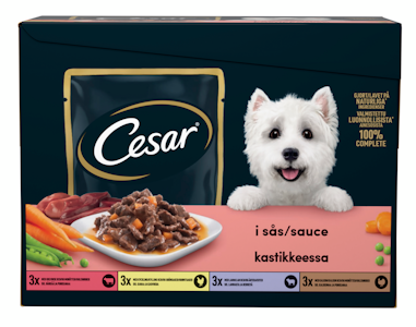 Cesar Adult annospussilajitelma kastikkeessa 12x100g