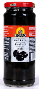 Figaro oliivi 340/200g musta kivellinen