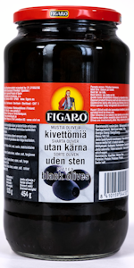 Figaro oliivi 935/454g musta kok kivetön