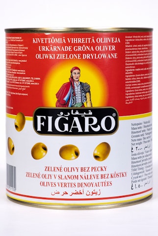 Figaro Vihreä kivetön oliivi 3kg/1,5kg