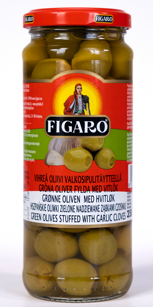 Figaro oliivi 345/190g valkosipulitäyte