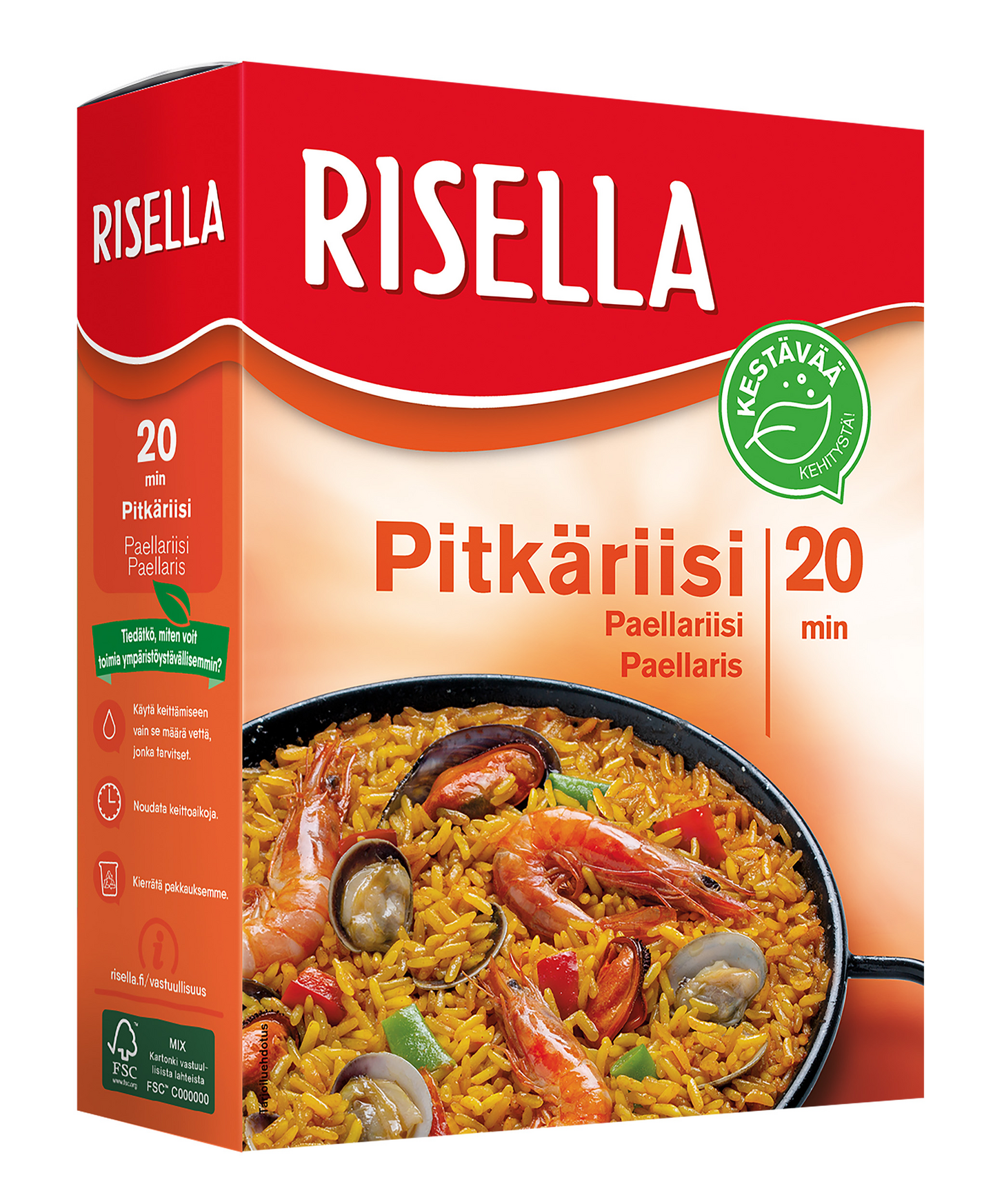 Risella Pitkäriisi Paellariisi 1kg VARTTILAVA