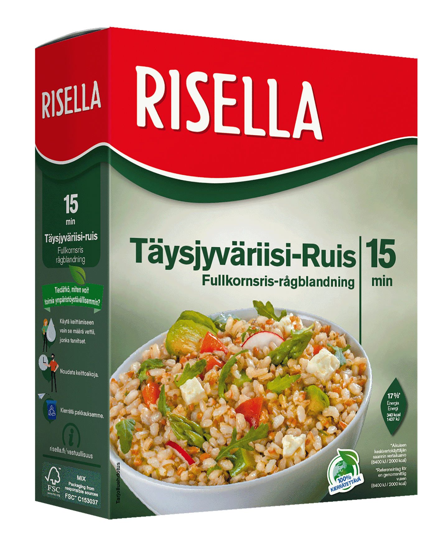 Risella Täysjyväriisi-Ruisseos 800g