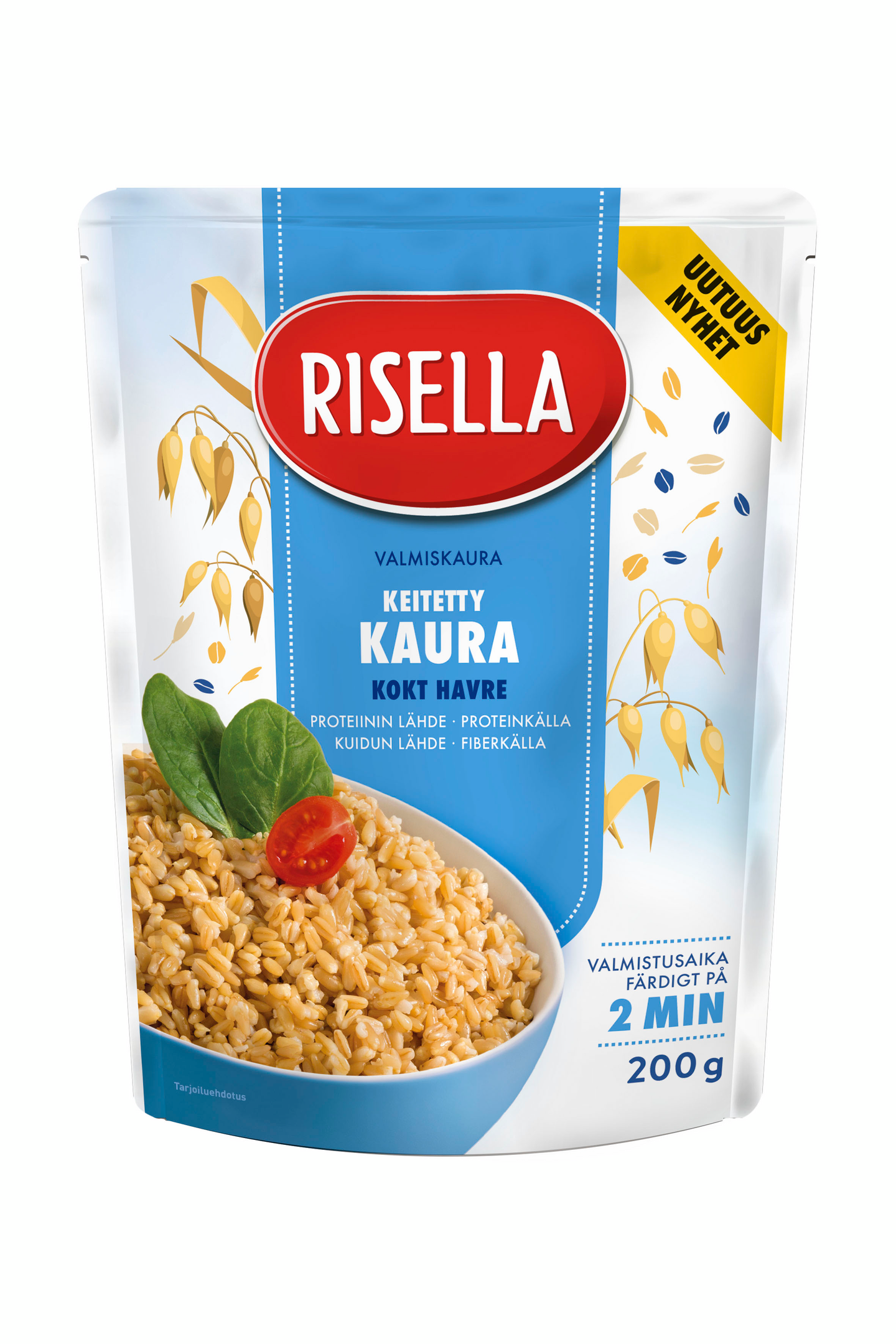 Risella Valmis Keitetty Kaura 200g