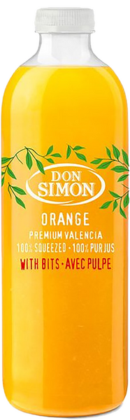 Don Simon tuorepuristettu appelsiinimehu hedelmälihalla 1l