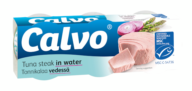 Calvo tonnikalaa vedessä 3x80g/56g MSC