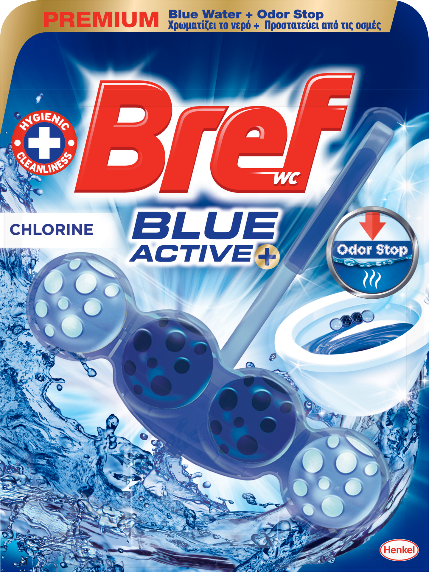 Bref wc-raikastin 50g Blue Active Chlori