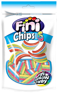 Fini Chips 6 180g Värikkäät kirpeät hedelmänmakuiset lastut