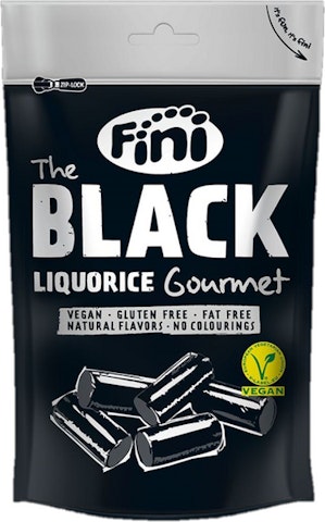 Fini Gourmet Black Liquorice 180g gluteeniton