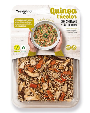 Trevijano Kvinoa siitakesienillä ja hasselpähkinällä 250g