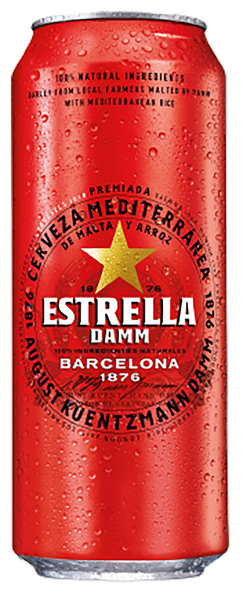 Estrella Damm Lager olut 4,6% 0,5l DOLLY