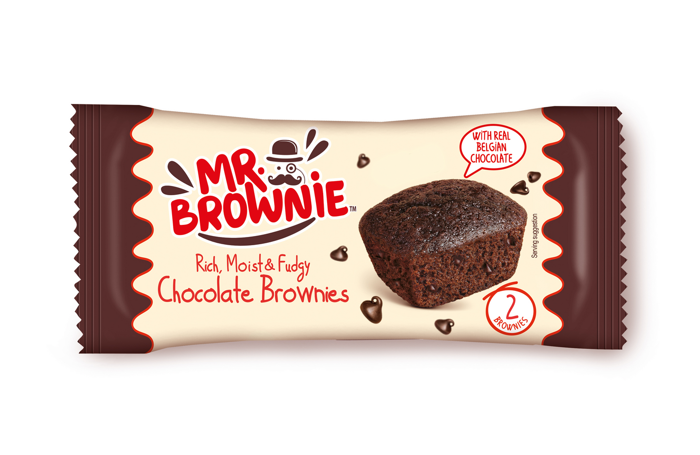 Mr. Brownie 2kpl/50g Chocolate Brownies