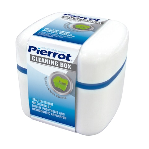 Pierrot Cleaning Box puhdistusrasia hammasproteeseille ja oikomishoidon laitteille