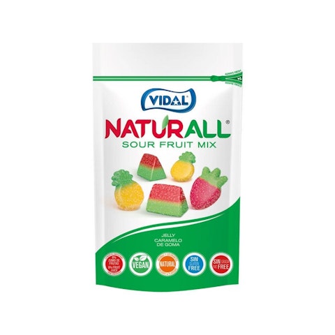 Naturall vegan hapan hedelmä mix 180g