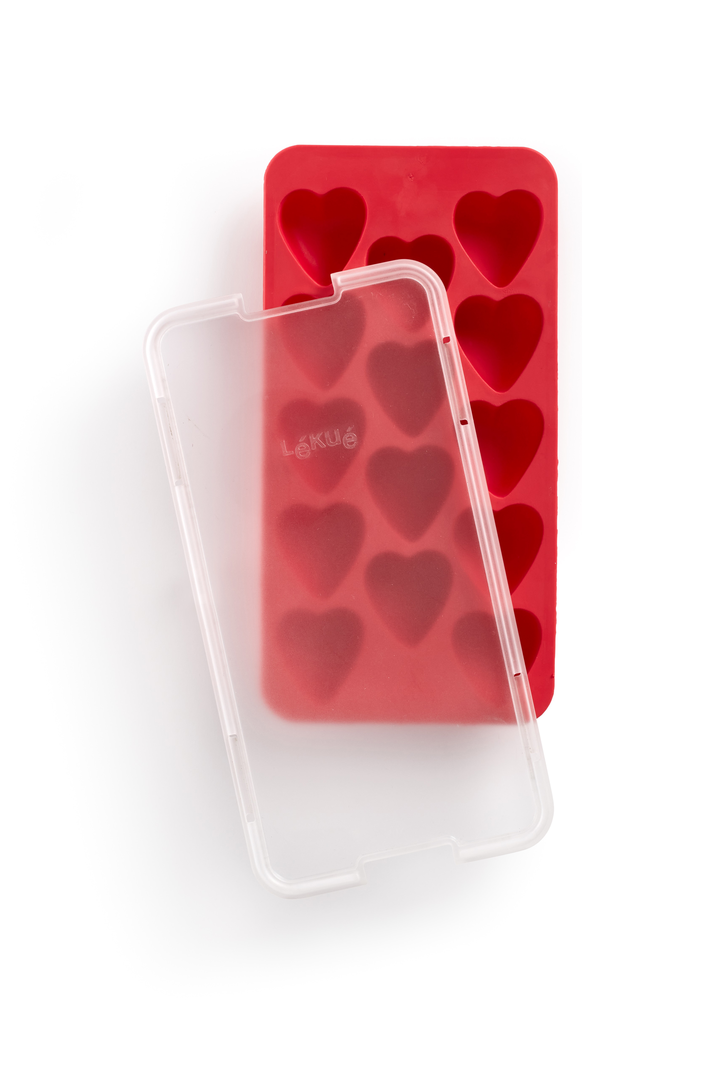 Lékué jääpalamuotti sydän punainen