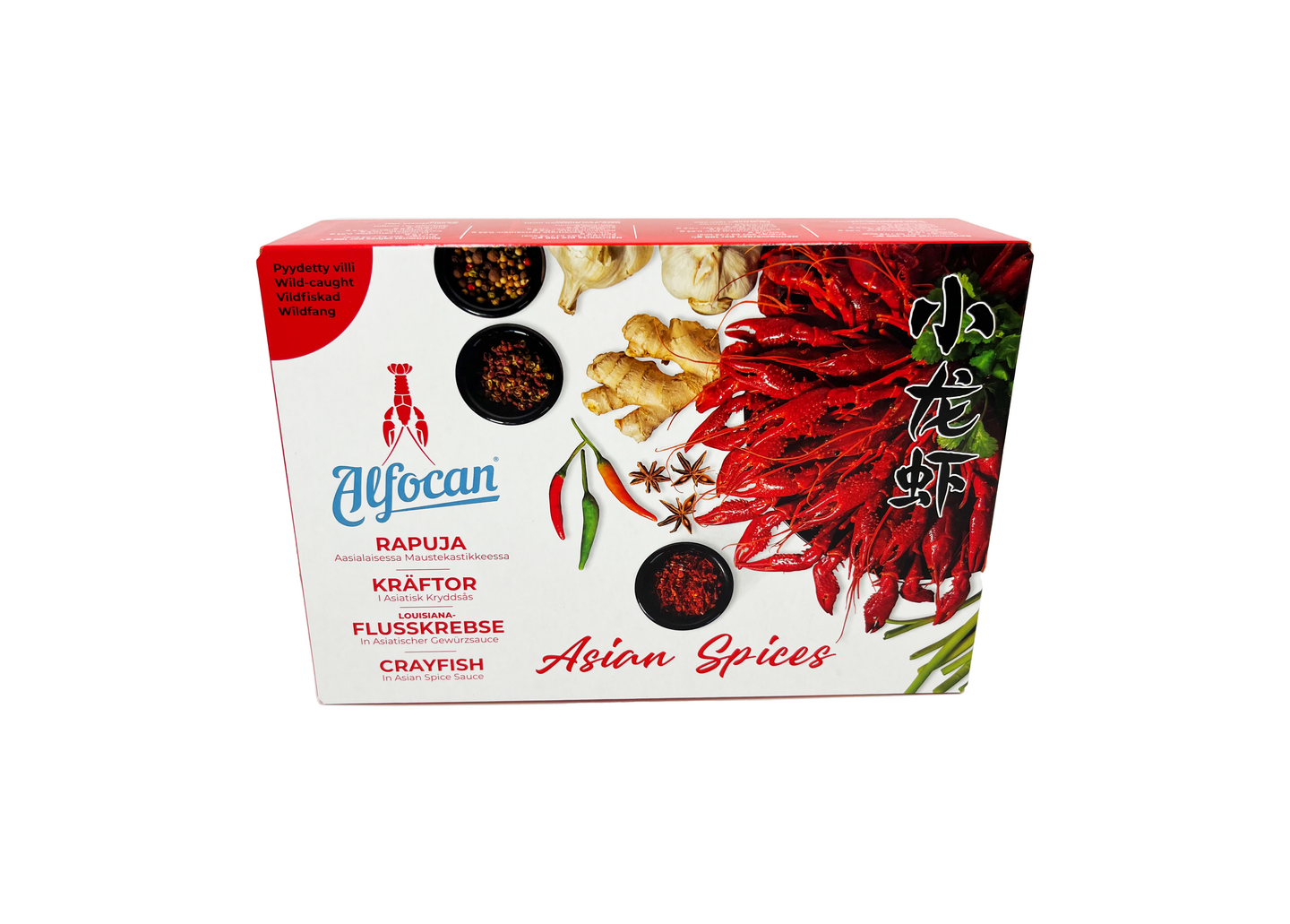 Alfocan rapuja aasialaisessa maustekastikkeessa 825/500g pakaste