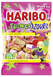 Haribo Flowerzourr 250g kirpeä viinikumi