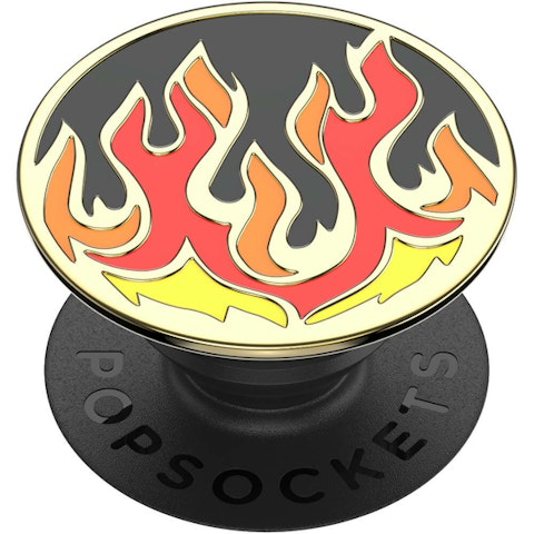 PopSockets Enamel  PopGrip Flame on Black Premium pidike