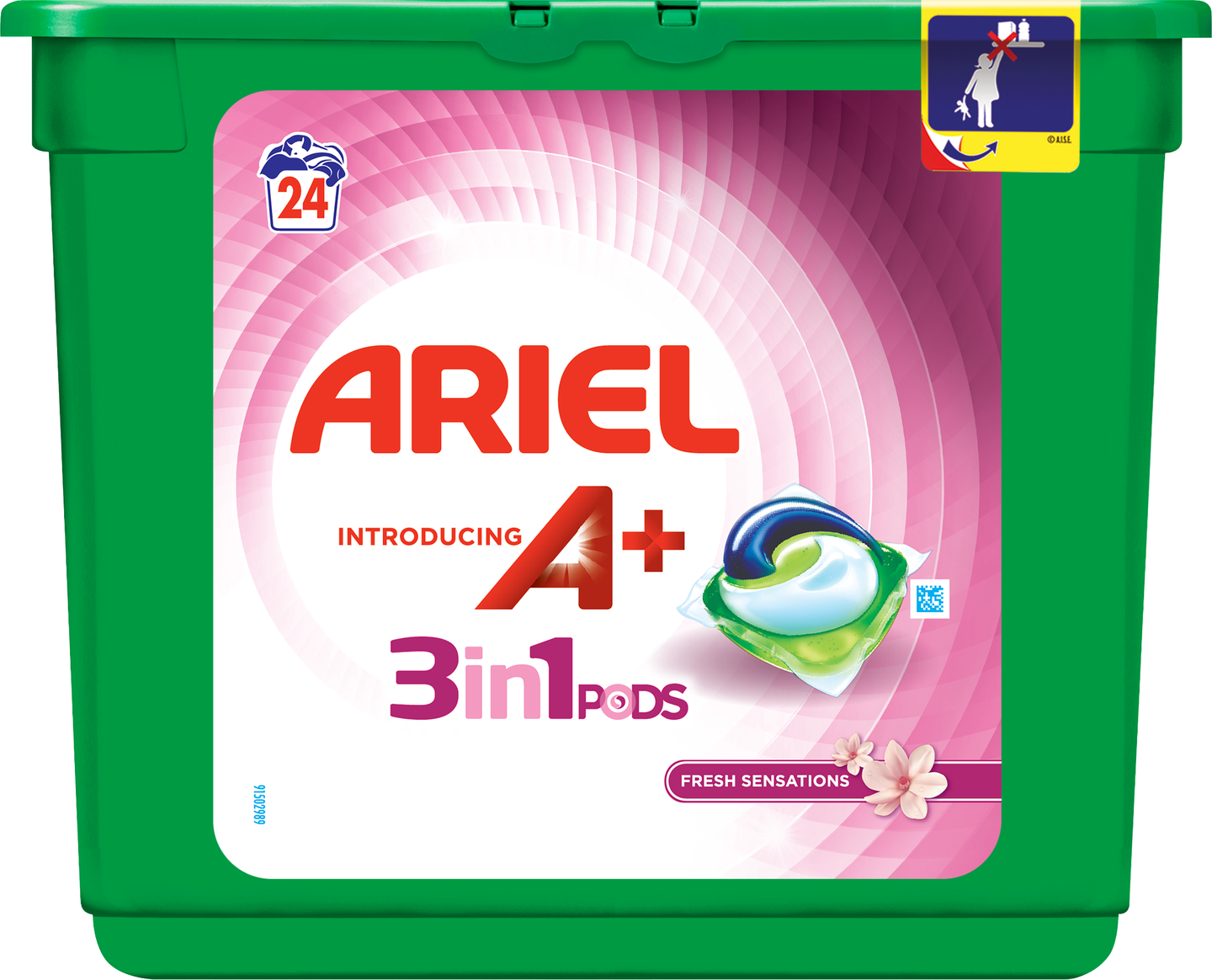 Капсулы для стирки a+ Ariel. 3in1 pods, 24 шт