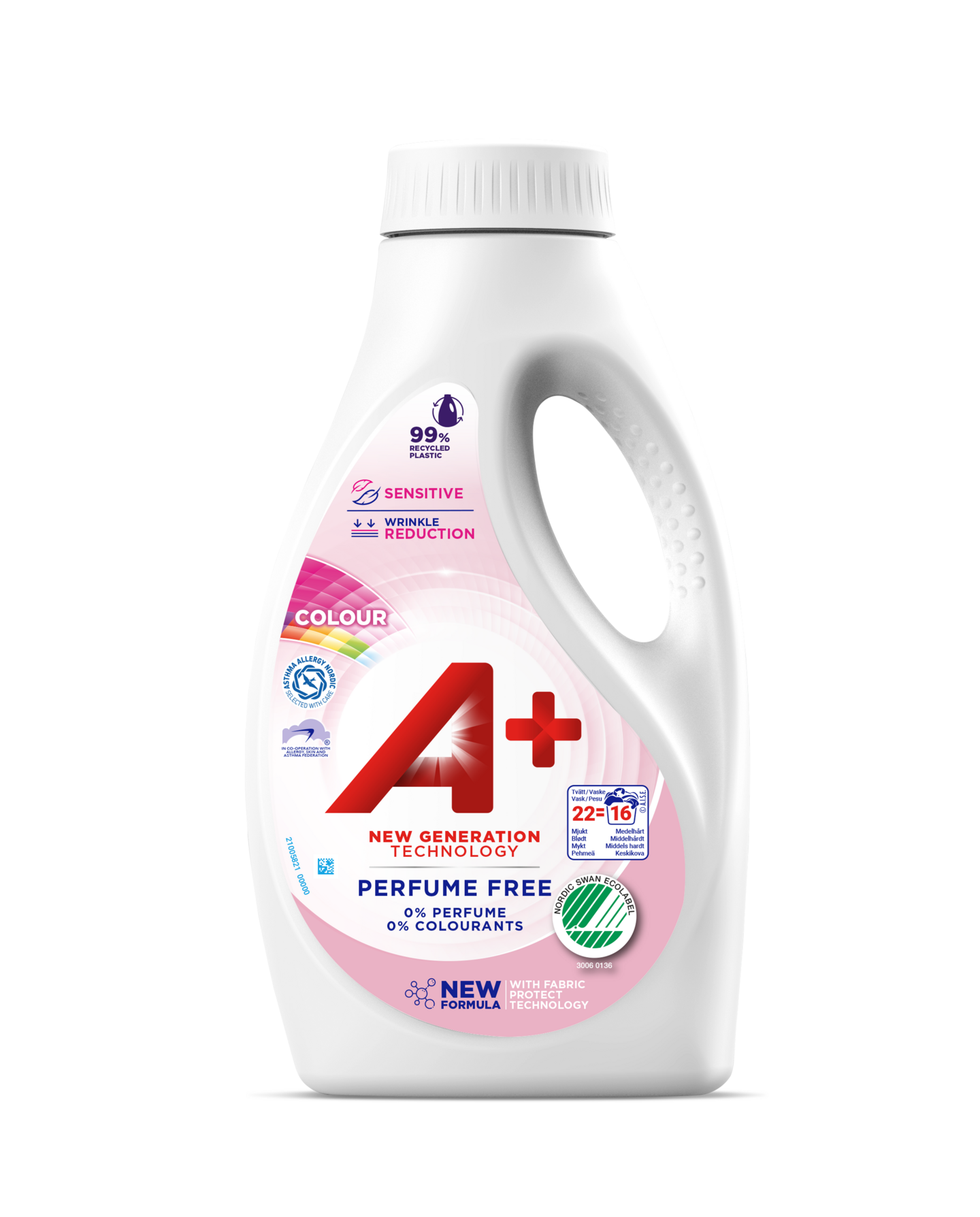 A+ pyykinpesuneste 880ml Sensitive Color