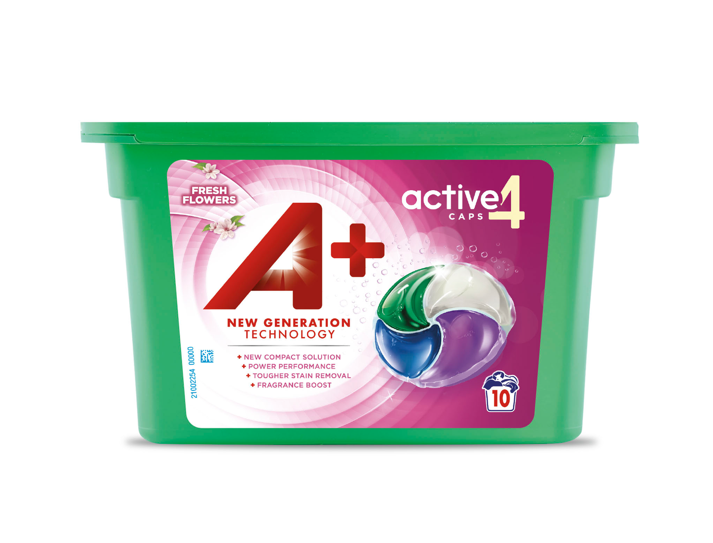 A+ Caps Active4 nestemäinen pyykinpesutabletti 10tab Fresh Flowers