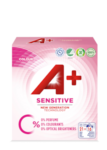 A+ pyykinpesujauhe 700g Sensitive color