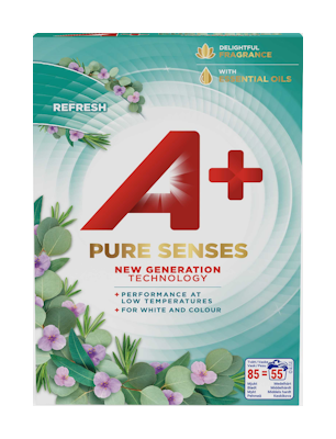 A+ pyykinpesujauhe 3,6kg Pure Senses Refresh