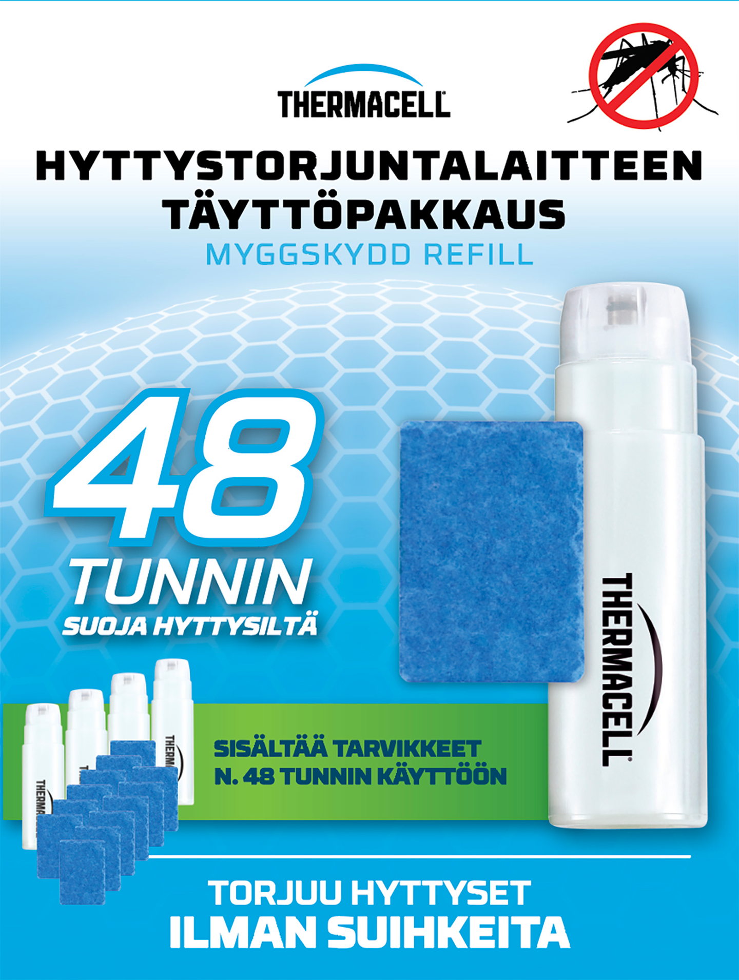 ThermaCELL hyttystorjunta täyttö säästöpakkaus R-4