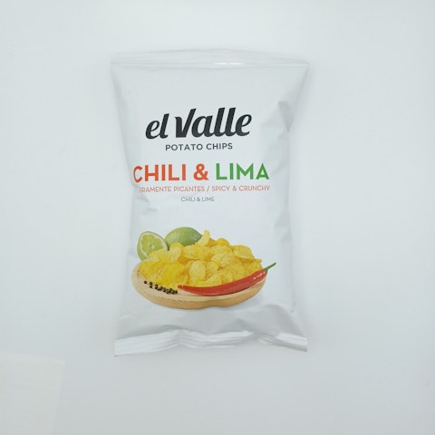 El Valle chips 120g chili lime gton