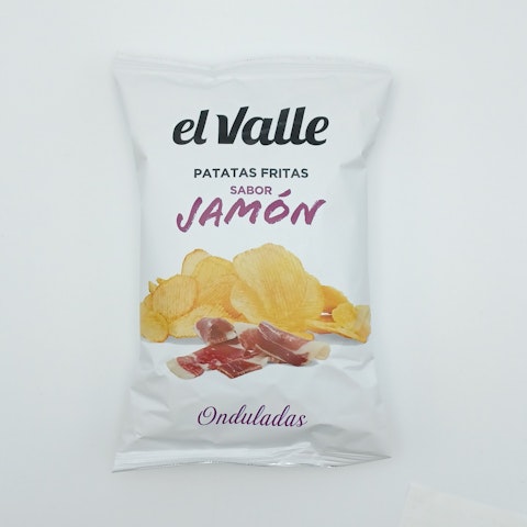 El Valle chips 120g jamon glton