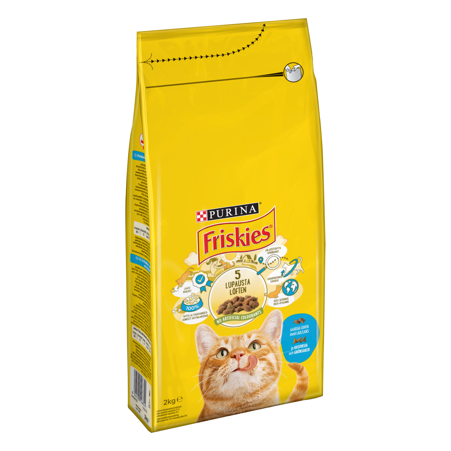 Friskies kissanruoka 2kg adult lohta ja kasviksia