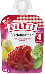 Piltti vadelmainen hedelmäsose 90g 4kk